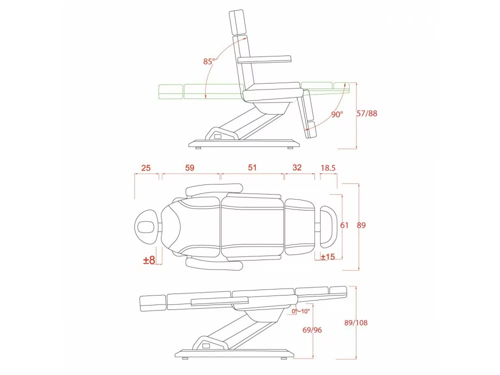 Fauteuils d'esthétique Maxi 3