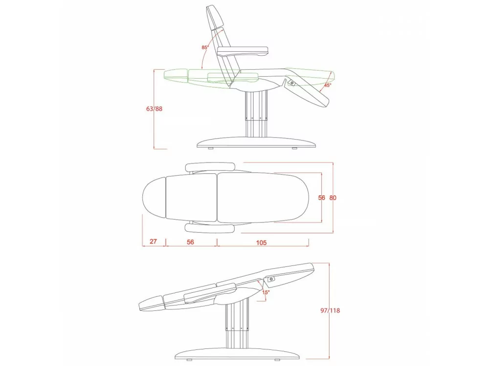 Fauteuils d'esthétique Vome