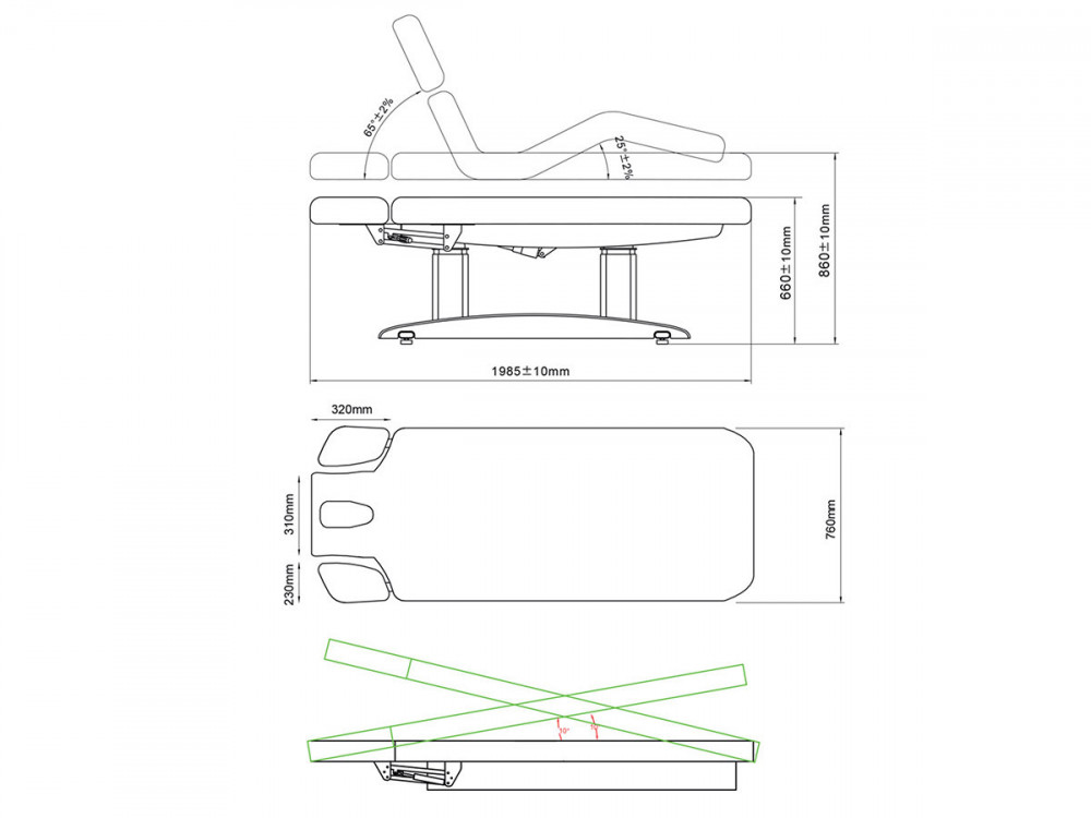 Troch bois clair - Tables électriques