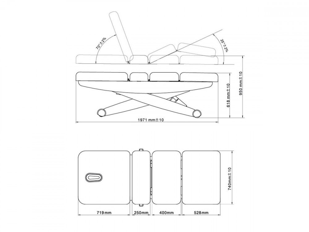Cyx - Table de massage électrique