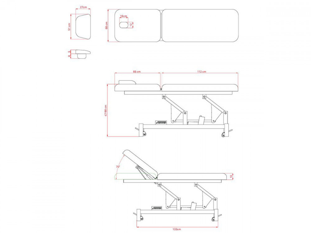 Lumb - Table de massage électrique