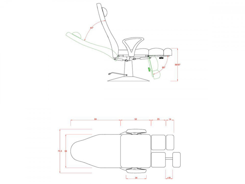 Sol - Fauteuil de pédicure hydraulique