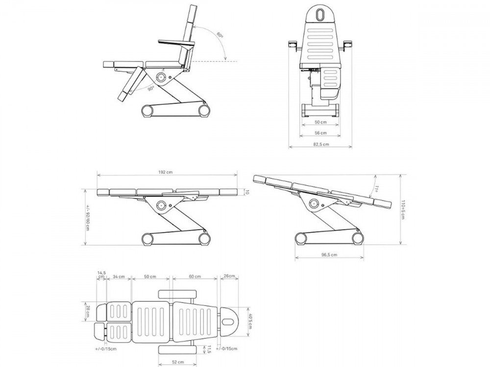 B-Light 503 - Fauteuil de pédicure électrique