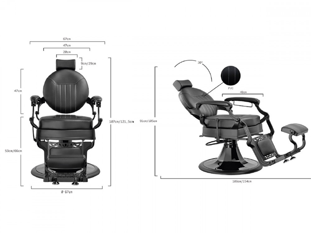 Tyler Black - Fauteuil Barbier