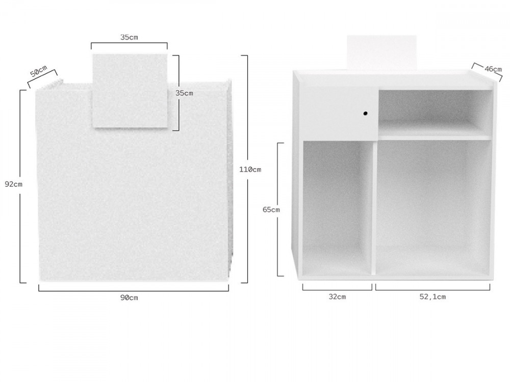 HAI - Mueble de recepción para peluquería
