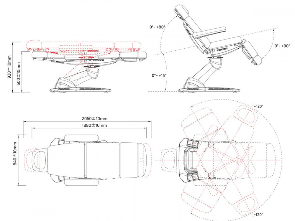 Cygnus 4W - Fauteuils d'esthétique