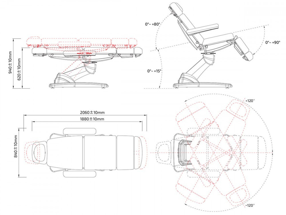 Aries 4W - Fauteuils d'esthétique