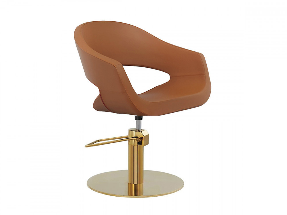 Romy Gold Cognac - Fauteuil de coiffage
