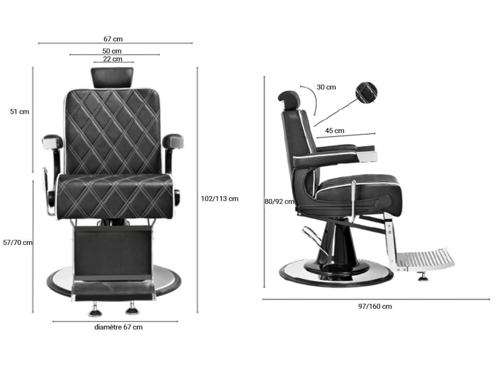 Lewis - Fauteuil Barbier